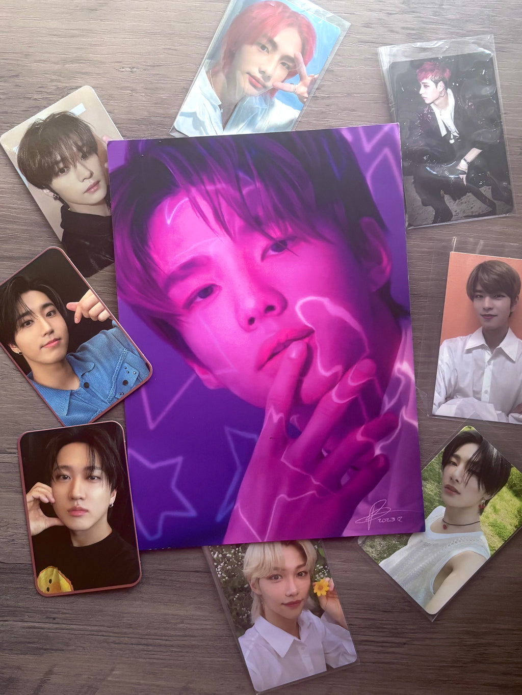 Neon Star Hyunjin A5 Soft Touch Print