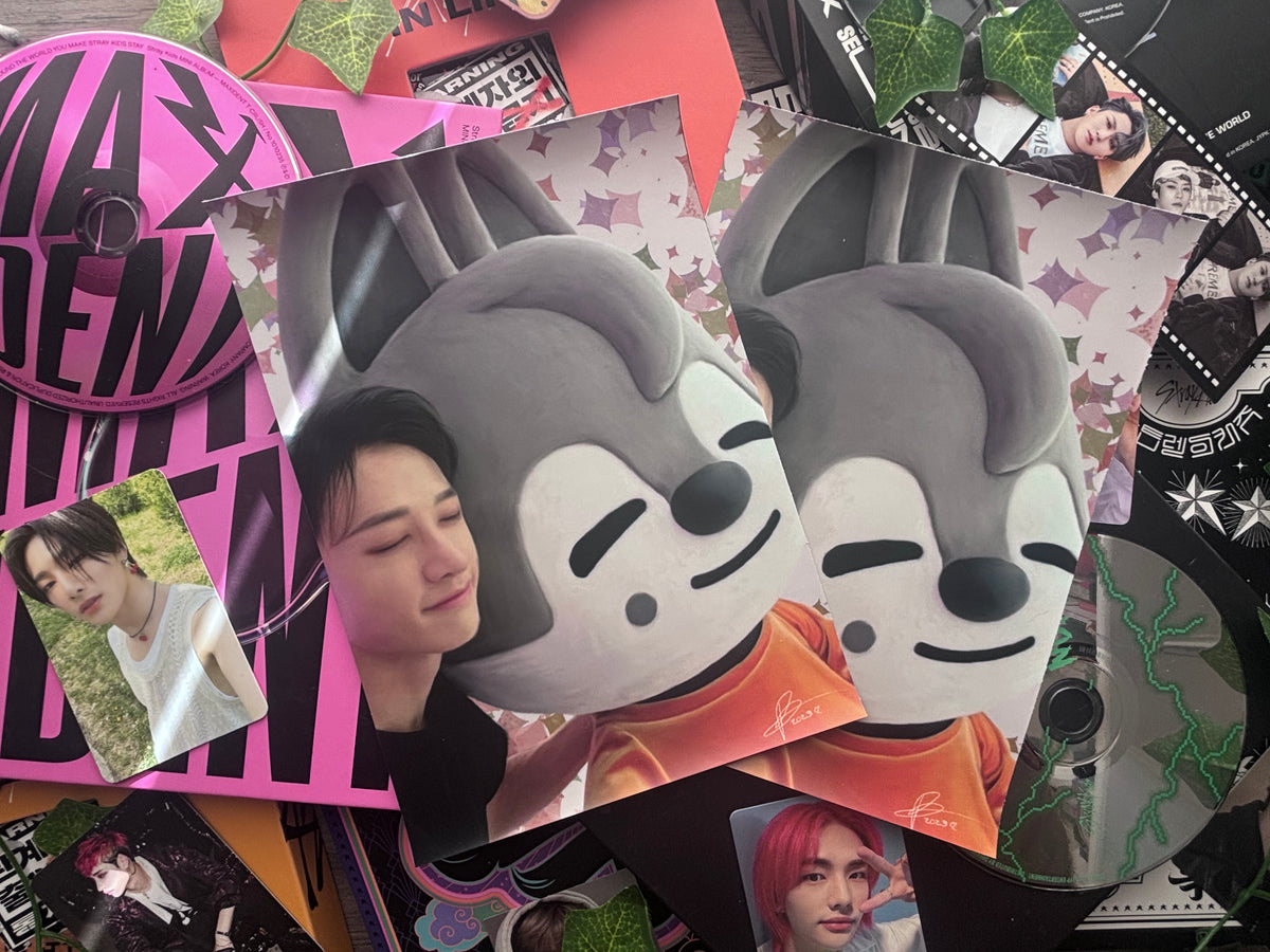 Celebratory Bangchan & Wolfchan A5 Print