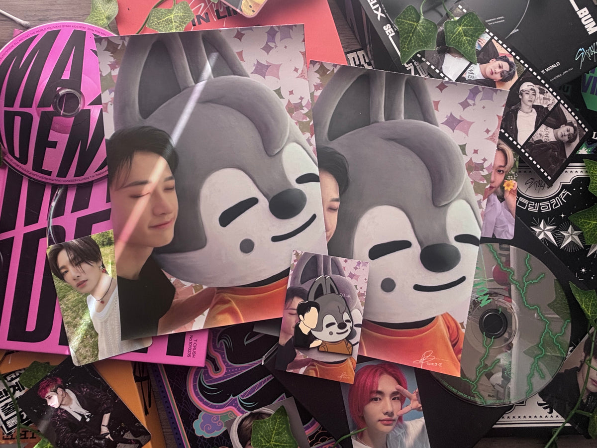 Celebratory Bangchan & Wolfchan A5 Print